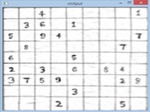 Sudoku Solver for a Real Time Image